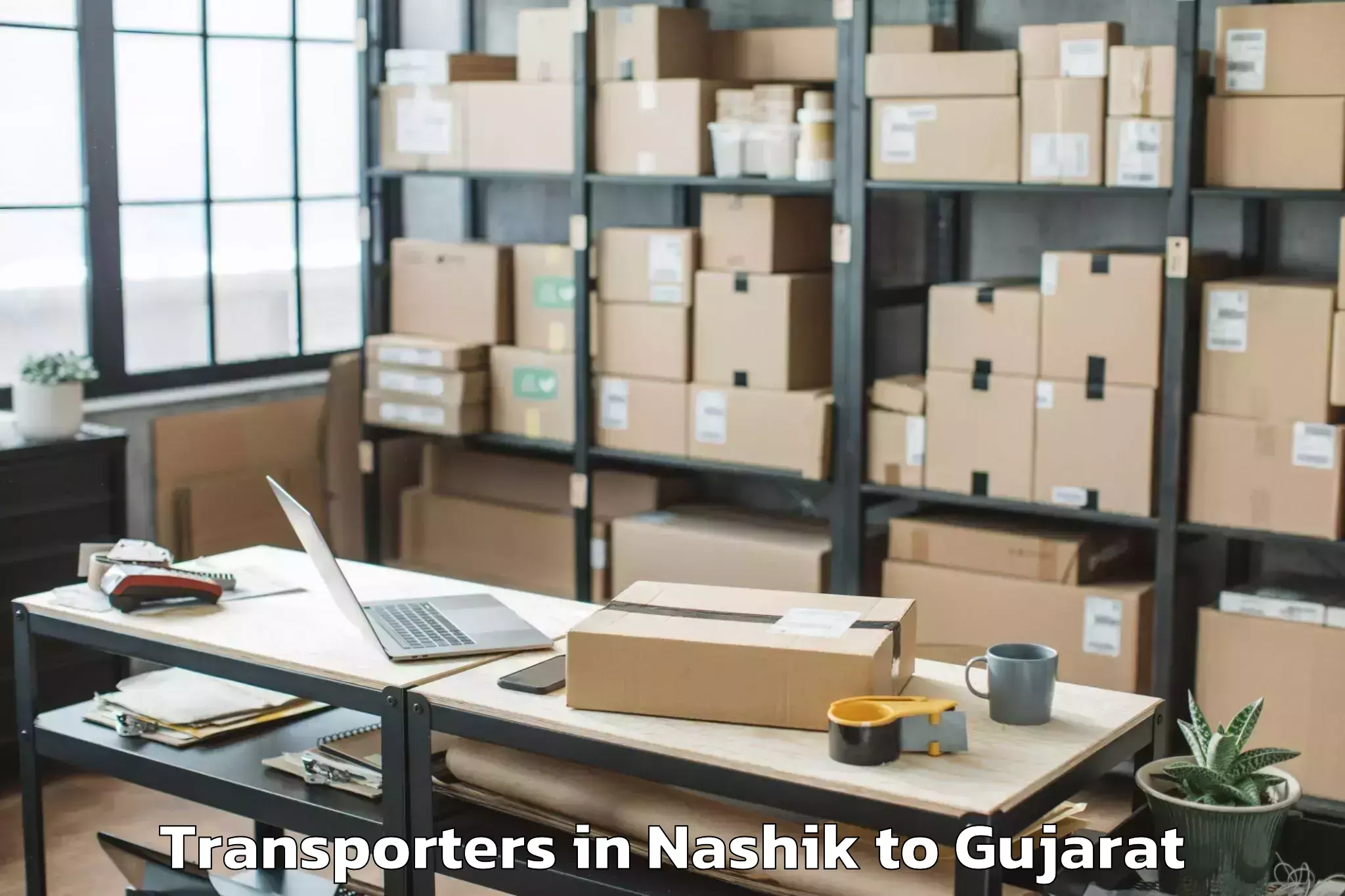 Nashik to Dehgam Transporters Booking